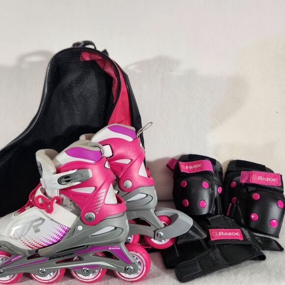 Bladerunner Phoenix Girls Adjustable Inline Rollerblade Size 12J / 2Y Bag/Pads - Picture 1 of 16